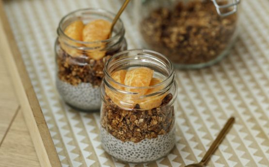 Graines de chia pudding clémentines Graines d'ici