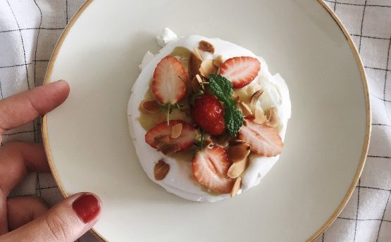 Mini pavlova aux fraises