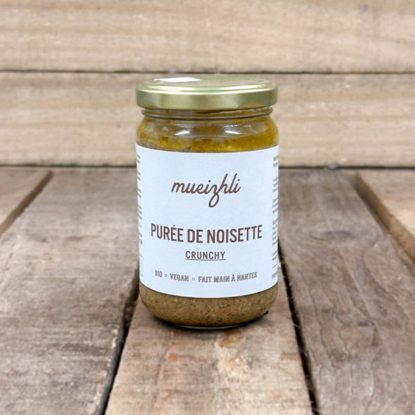 Purée de noisettes toastées