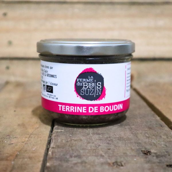Terrine de boudin noir