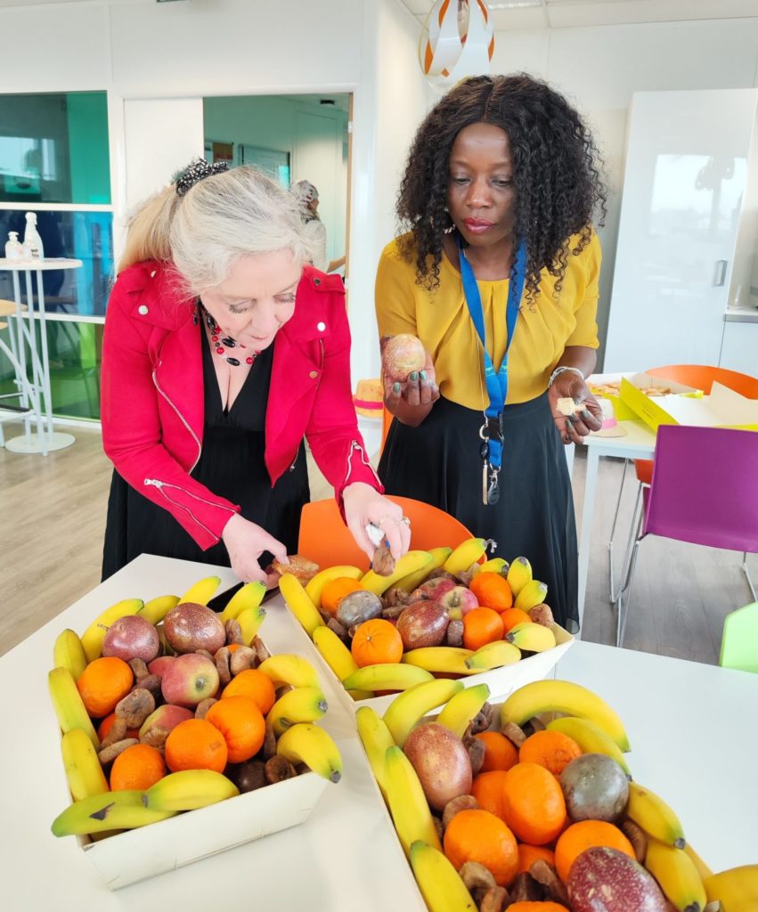 panier fruits au bureau