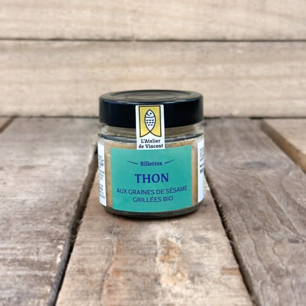 Rillettes de thon aux graines de sésame grillées