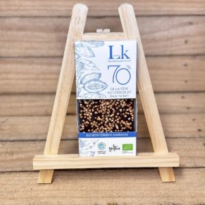 Chocolat noir 70% au sarrasin