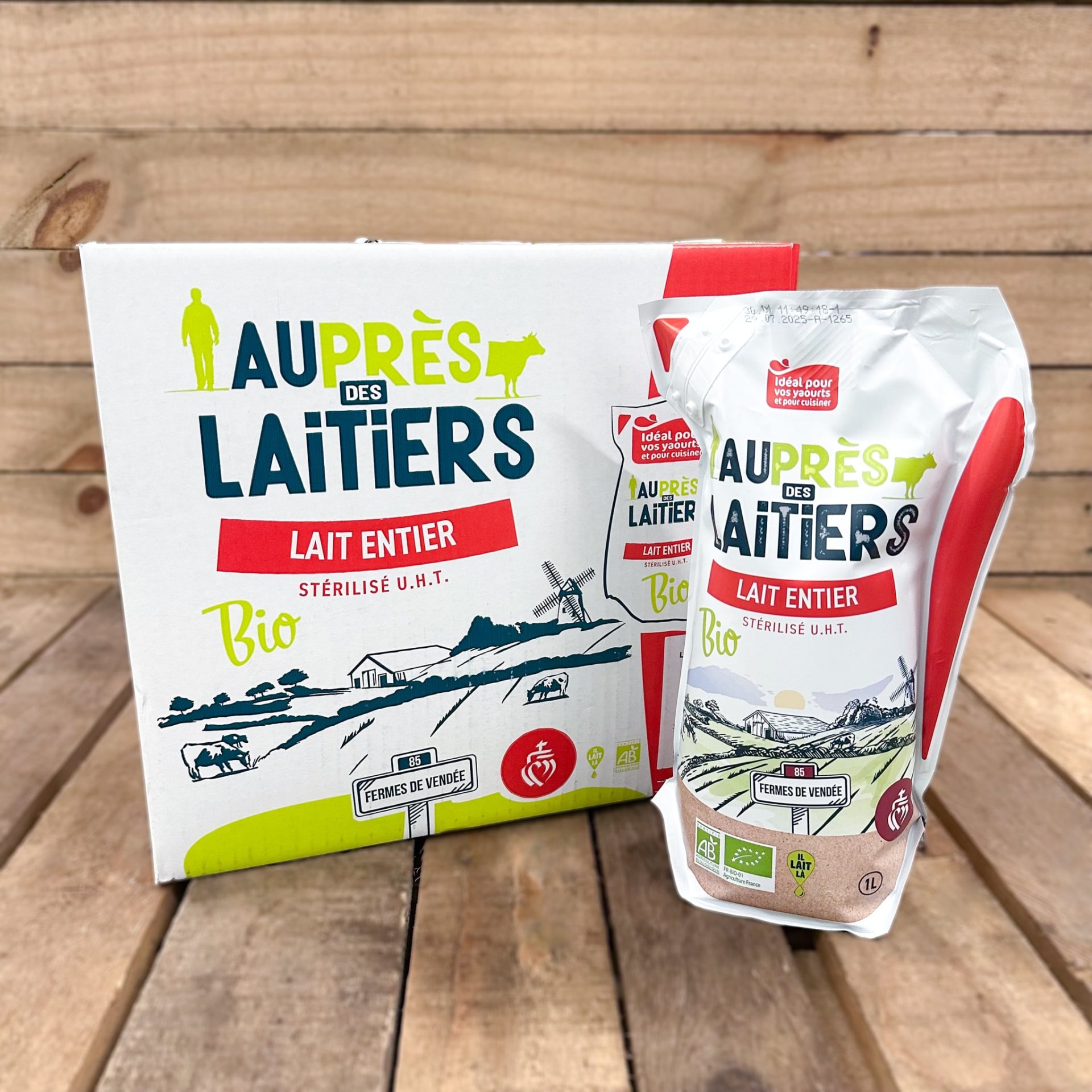 Pack de 6L de Lait Entier - strérilisé U.H.T.