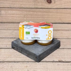 Yaourts nature sur lit d'abricots x2 (DLC - 06/10)