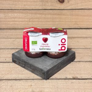 Yaourt nature sur lit de fraises x2 (DLC - 06/10)