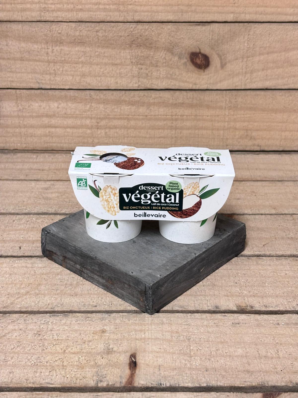 Dessert végétal fermenté riz onctueux x2 (DLC - 10/11)