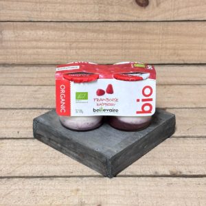 Yaourt nature sur lit de framboises x2 (DLC - 20/10)